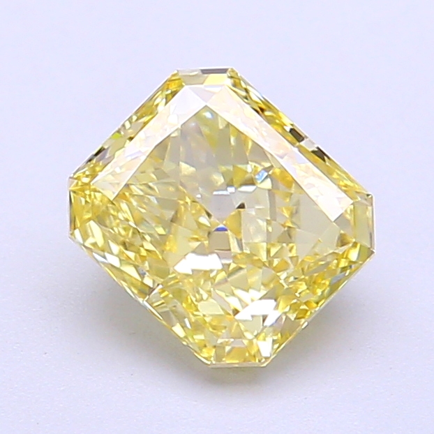 1.33 ct Radiant Fancy Intense Yellow Lab-Grown Diamond