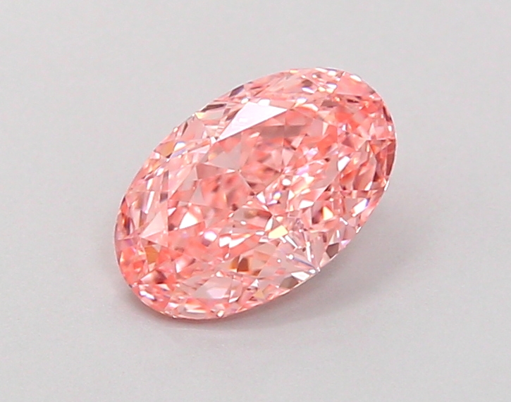 0.28 ct Oval Fancy Vivid Pink Lab-Grown Diamond