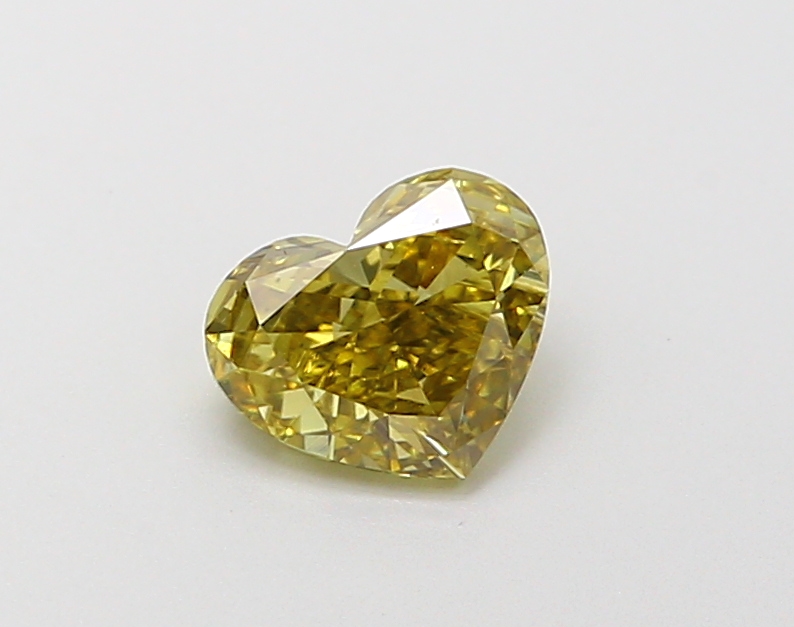 0.60 ct Heart Fancy Vivid Yellow Lab-Grown Diamond