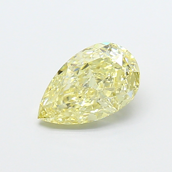 1.24 ct Pear Fancy Light Yellow Lab-Grown Diamond