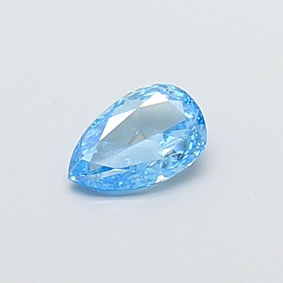 0.26 ct Pear Fancy Vivid Blue Lab-Grown Diamond