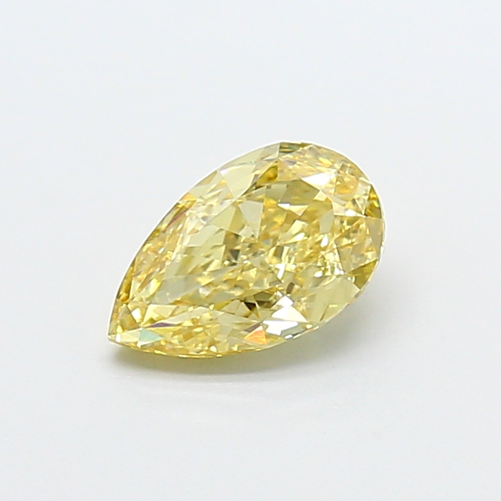 1.00 ct Pear Fancy Intense Yellow Lab-Grown Diamond