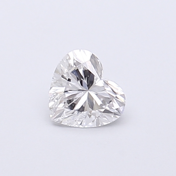 Actual 0.3 carat D Heart lab-grown diamond