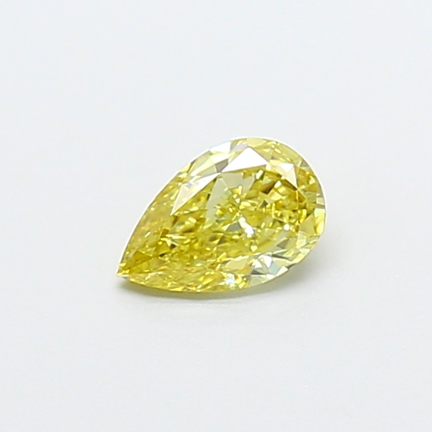 0.31 ct Pear Fancy Vivid Yellow Lab-Grown Diamond