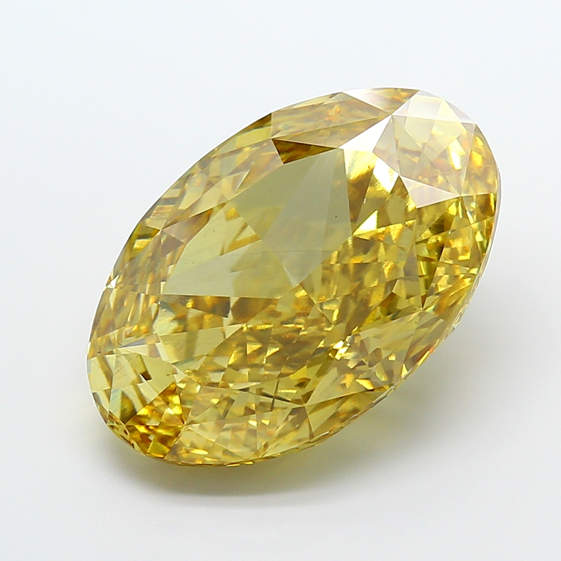20.09 ct Oval Fancy Intense Yellow Lab-Grown Diamond