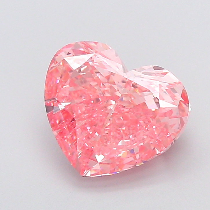 5.02 ct Heart Fancy Vivid Pink Lab-Grown Diamond