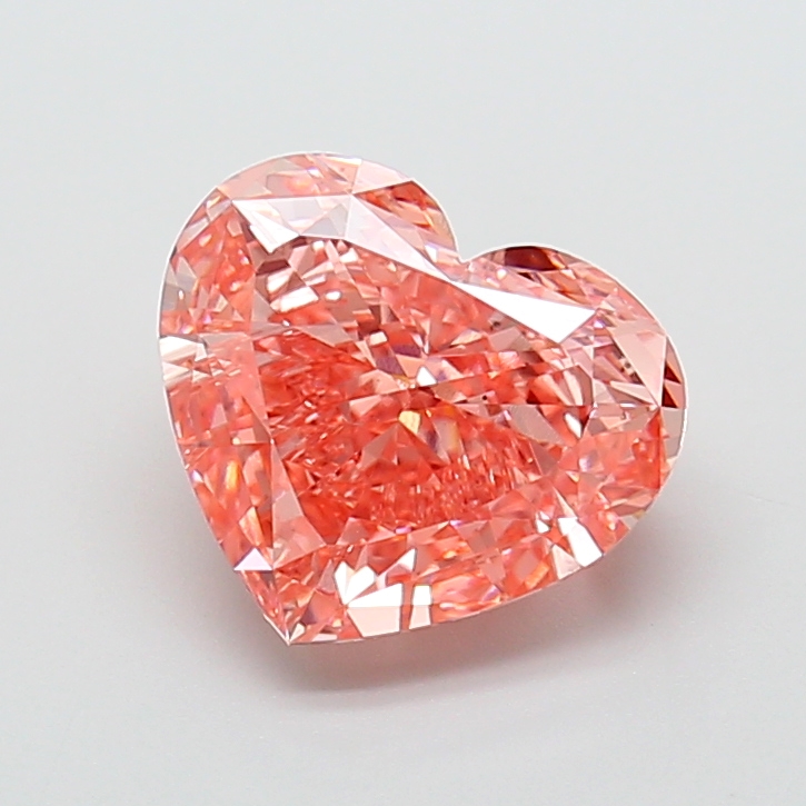 5.01 ct Heart Fancy Vivid Pink Lab-Grown Diamond