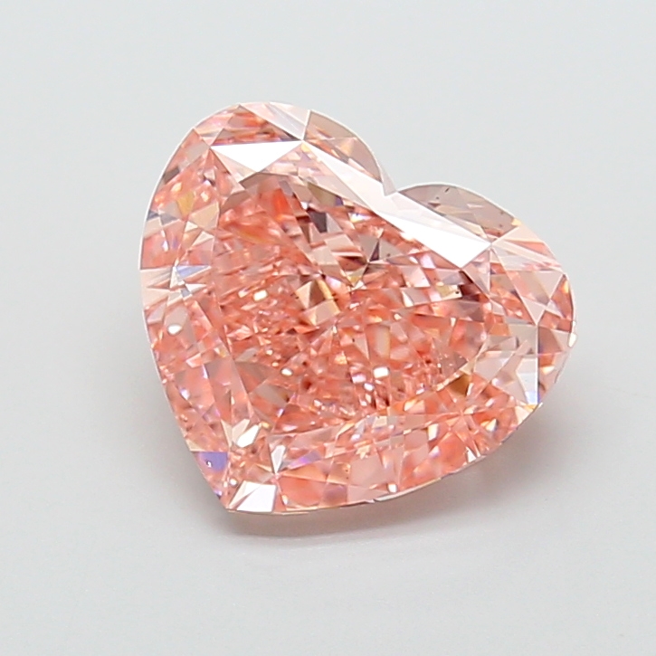 5.01 ct Heart Fancy Vivid Pink Lab-Grown Diamond