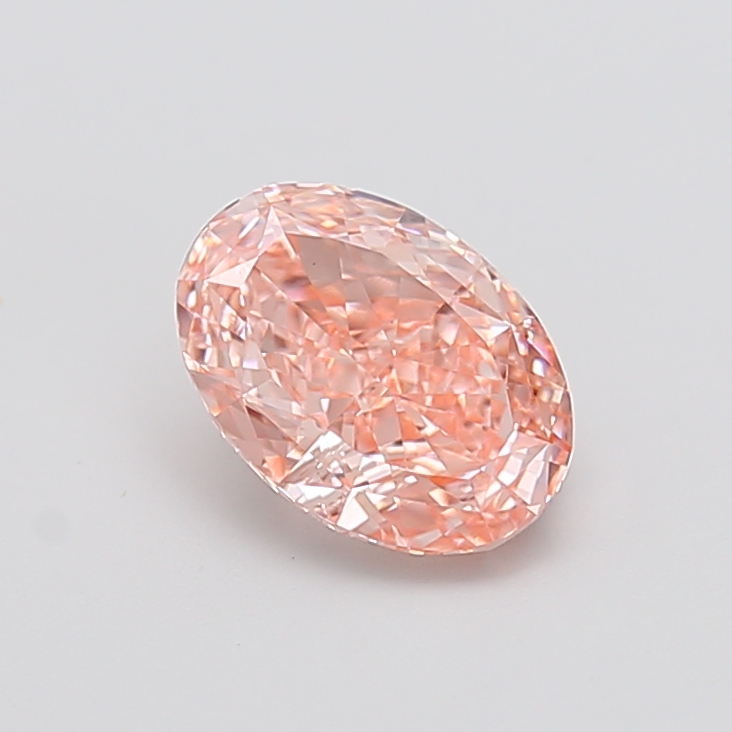 2.07 ct Oval Fancy Vivid Pink Lab-Grown Diamond