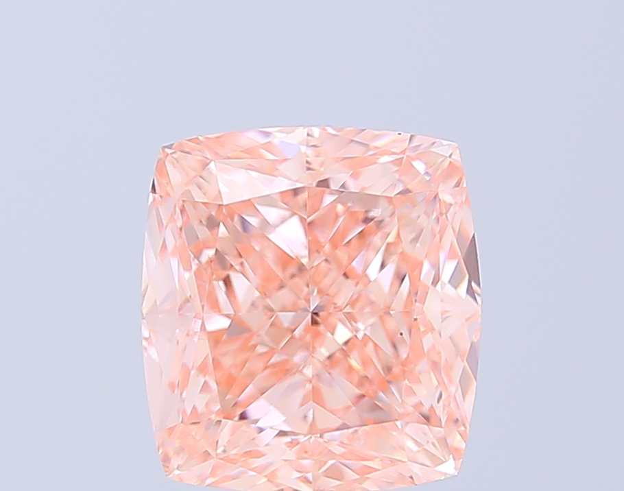 5.01 ct Cushion Fancy Vivid Pink Lab-Grown Diamond