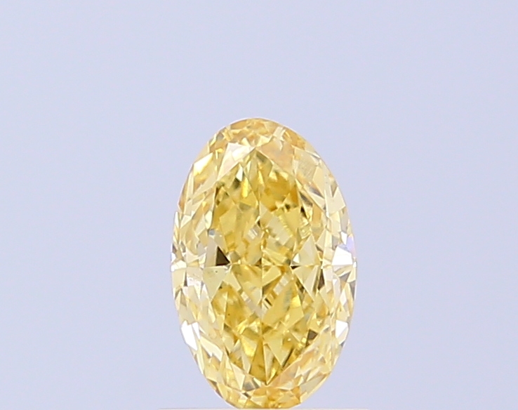 0.86 ct Oval, Fancy Yellow VS1 IGI CVD