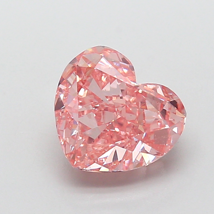 2.57 ct Pink (Vivid) VS1 Heart Modified lab-grown diamond