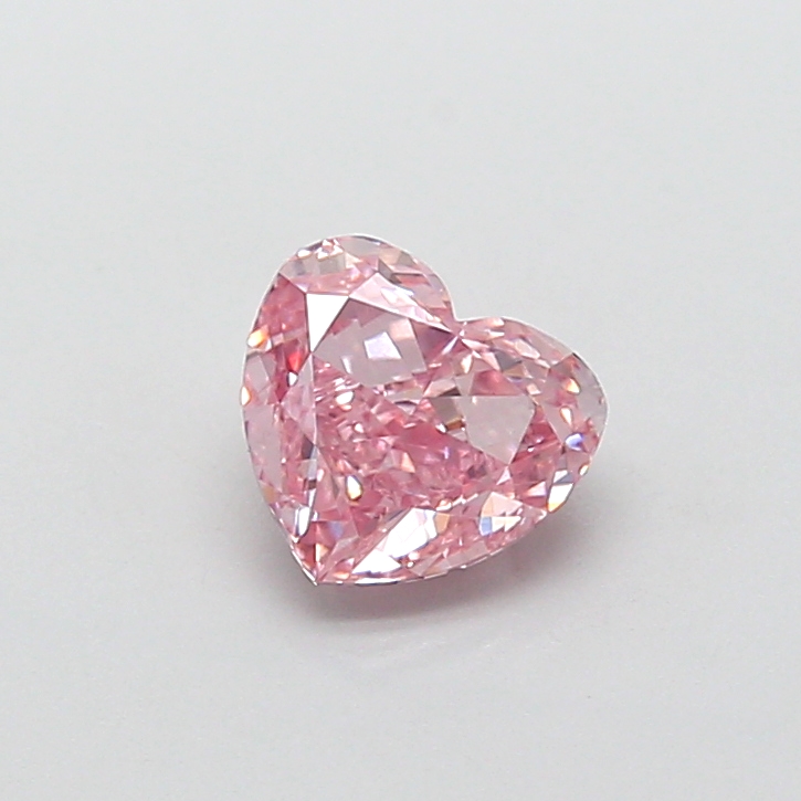 0.96 ct Pink (Intense) VS1 Heart Modified lab-grown diamond
