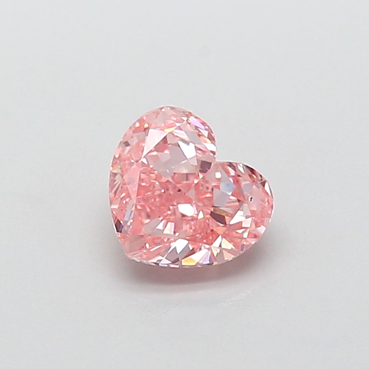 1.00 ct Pink (Vivid) VS2 Heart Modified lab-grown diamond