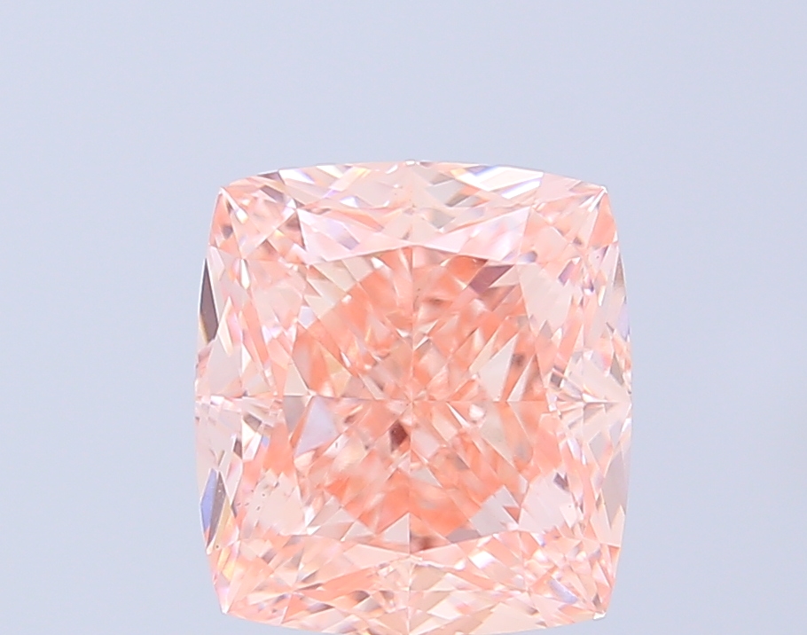 5.00 ct Cushion Fancy Intense Pink Lab-Grown Diamond