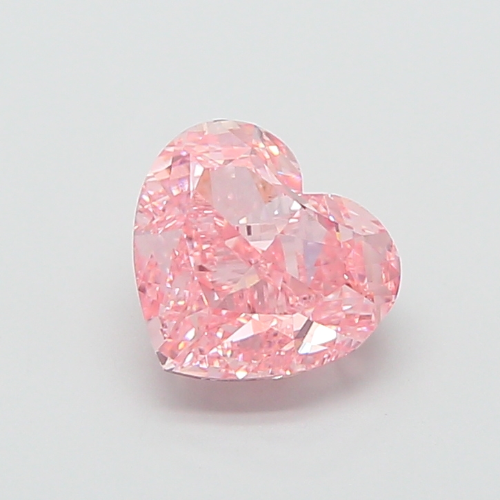 3.04 ct Pink (Intense) VS1 Heart Modified lab-grown diamond