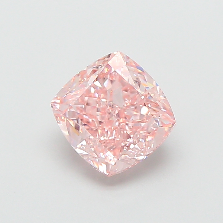 2.76 ct Pink (Intense) VS1 Square Cushion lab-grown diamond