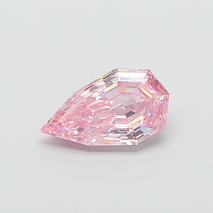 1.45 ct Pink (Intense) VS1 Modified Pear Step Cut lab-grown diamond
