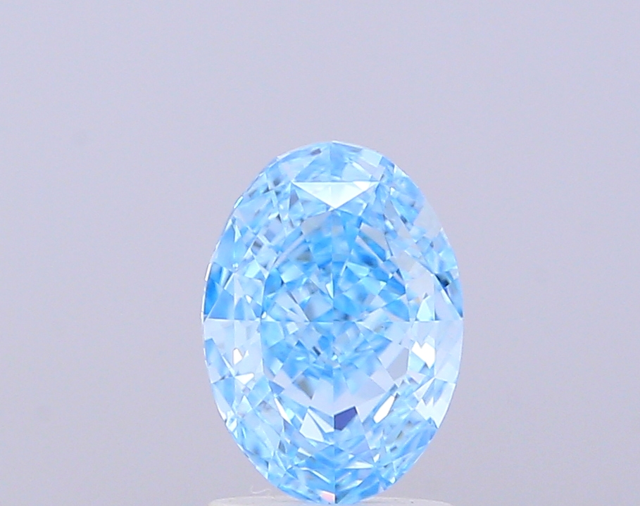 1.52 ct Oval, Fancy Vivid Blue VVS2 IGI HPHT