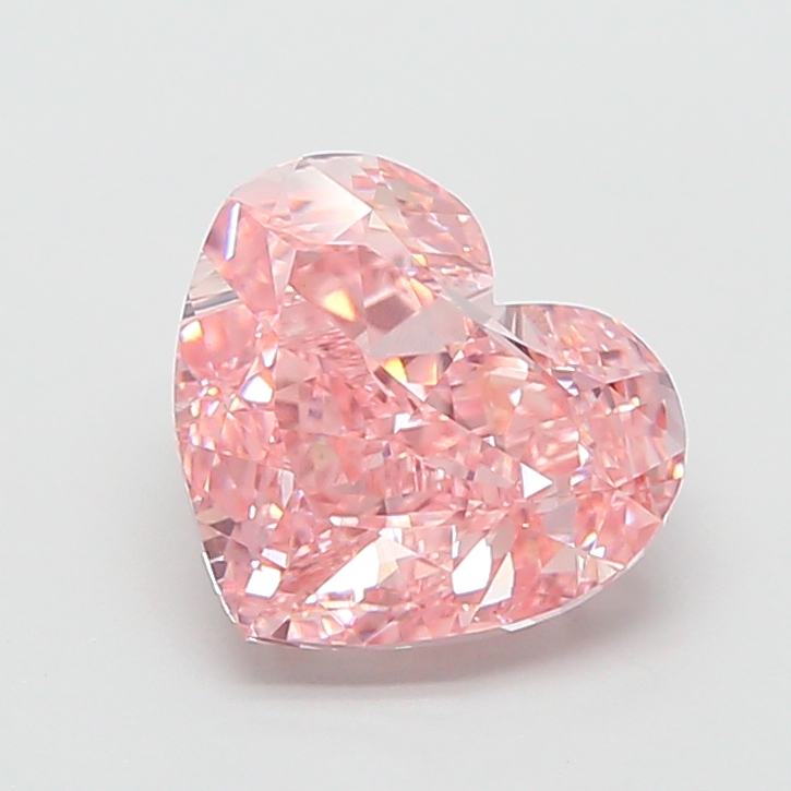 4.53 ct Pink (Intense) VS1 Heart Modified lab-grown diamond