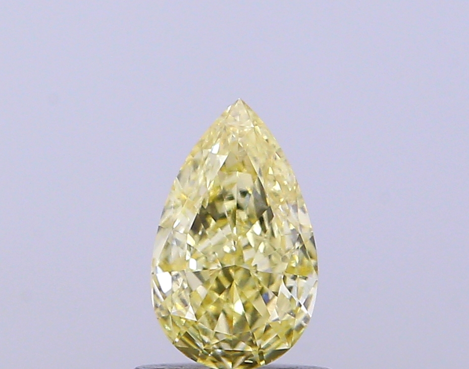 1.01 ct Pear, Fancy Yellow VS2 IGI CVD