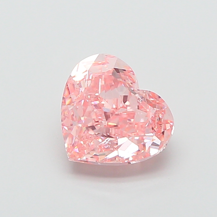 2.83 ct Pink (Vivid) VS1 Heart Modified lab-grown diamond