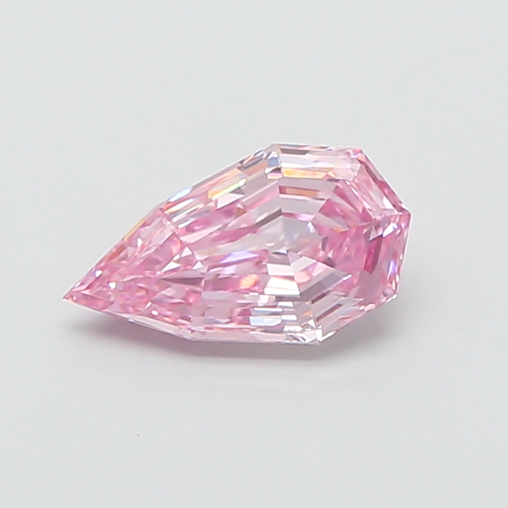 1.70 ct Pink (Intense) VS1 Modified Pear Step Cut lab-grown diamond