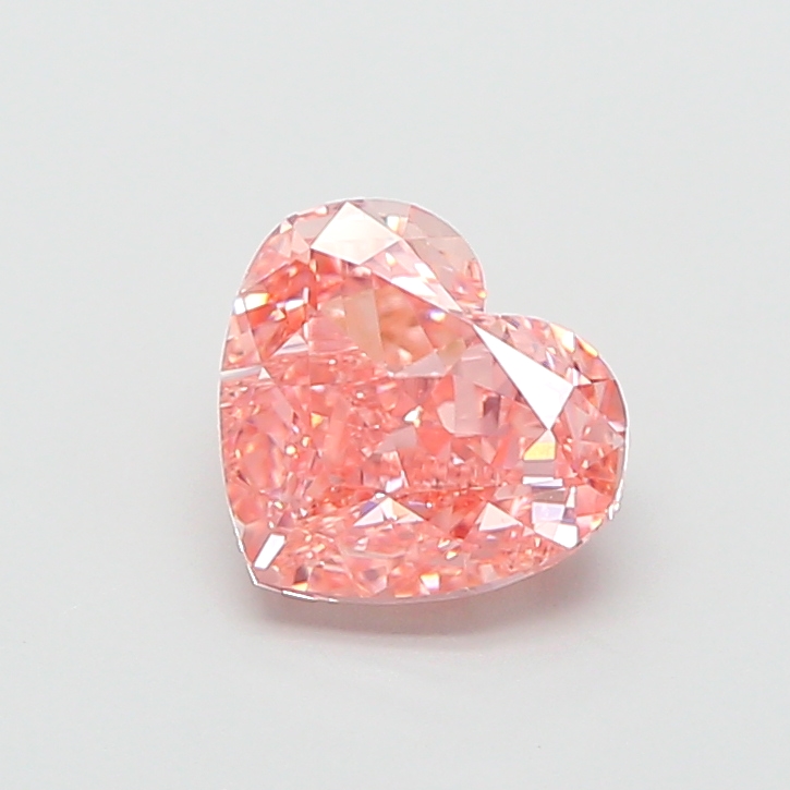 2.54 ct Pink (Vivid) VS1 Heart Modified lab-grown diamond