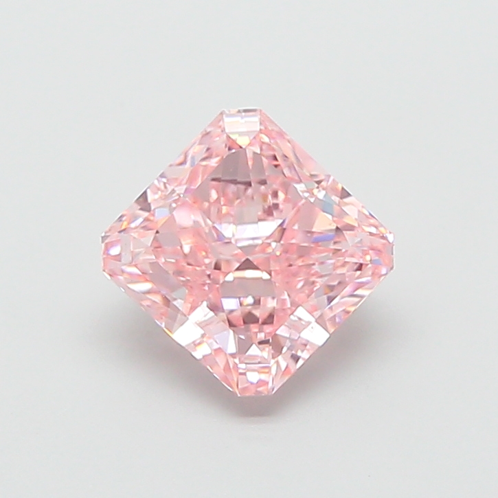 2.60 ct Pink (Intense) VS1 Square Radiant lab-grown diamond