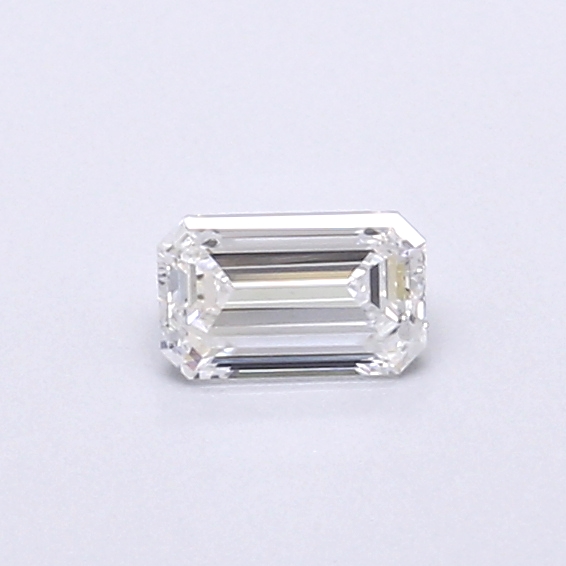 Actual 0.29 carat D Emerald lab-grown diamond