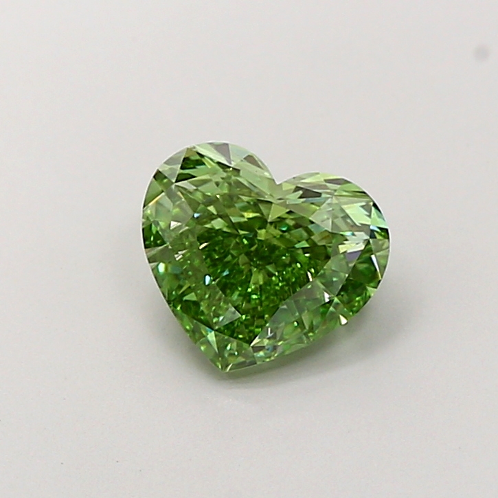 2.02 ct Heart Fancy Vivid Green Lab-Grown Diamond