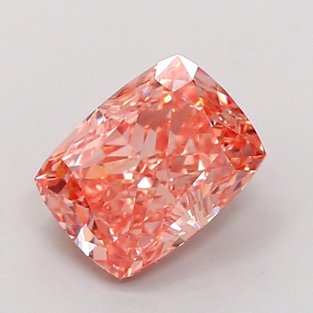 1.66 ct Pink (Intense) VS1 Cushion lab-grown diamond