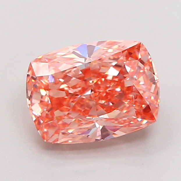2.02 ct Pink (Intense) VS1 Cushion lab-grown diamond