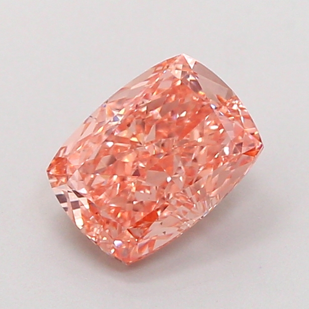 1.55 ct Pink (Intense) VS1 Cushion lab-grown diamond