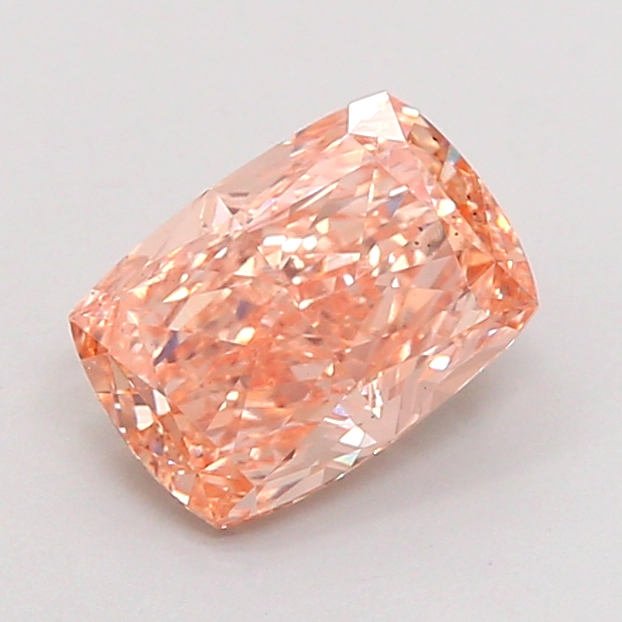 1.53 ct Brown (Light) VS2 Cushion lab-grown diamond