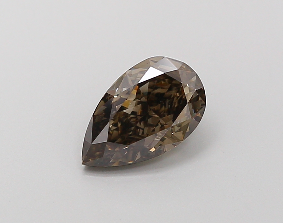 0.33 ct Pear Fancy Vivid Black Lab-Grown Diamond