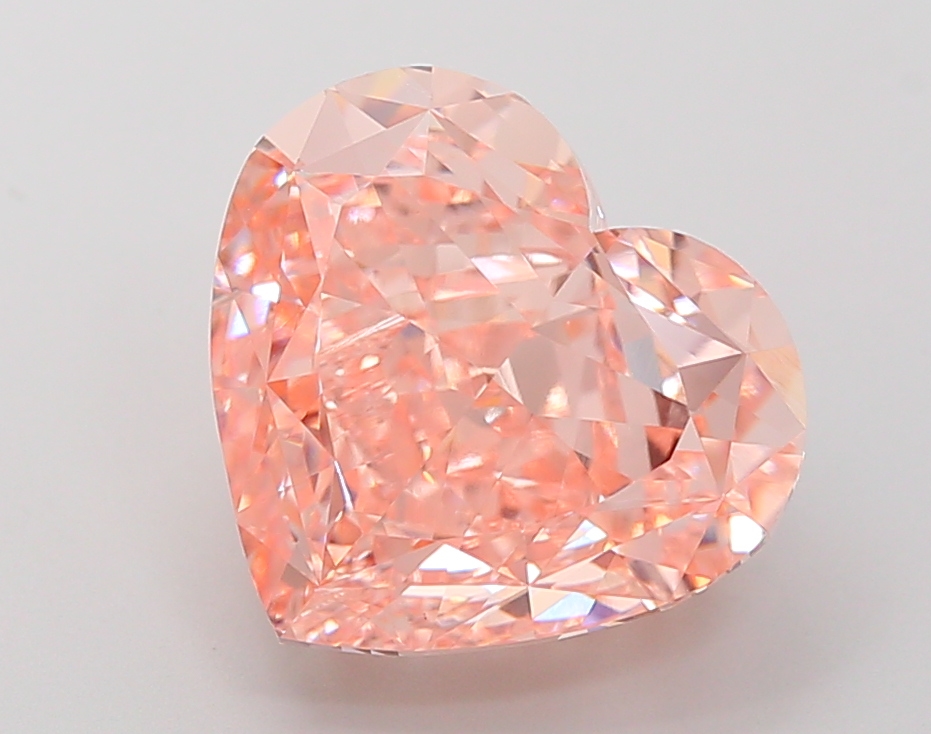 7.05 ct Heart Fancy Intense Pink Lab-Grown Diamond