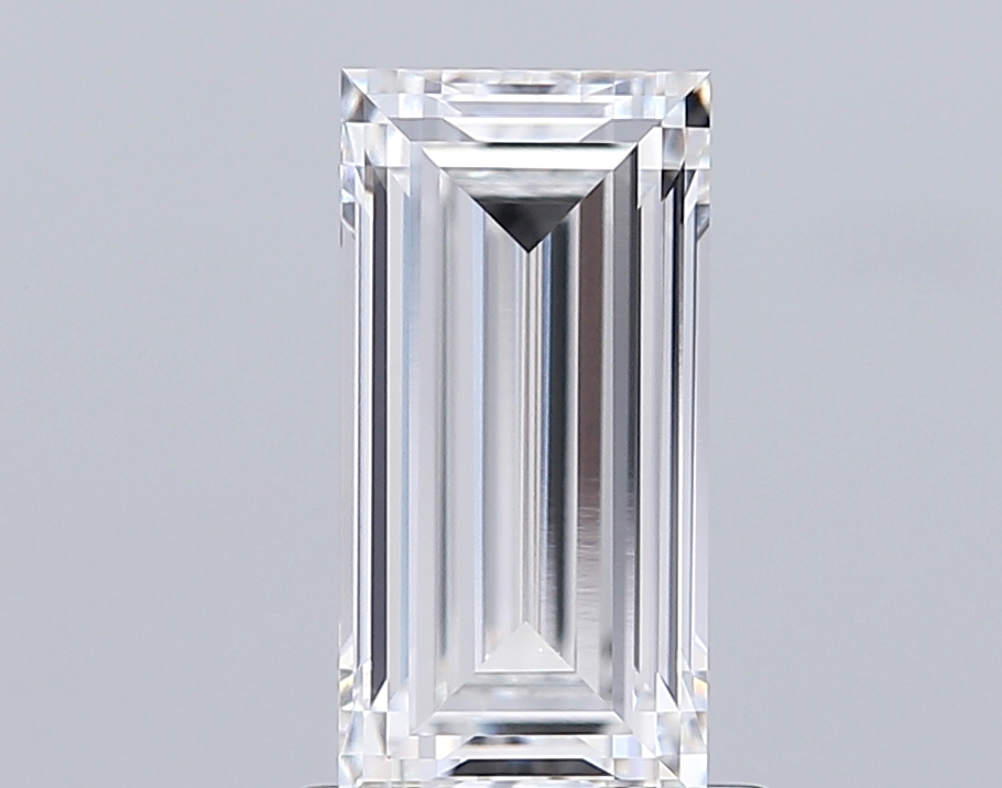 1.25 carat Baguette lab grown diamond, E VVS2, IGI certified
