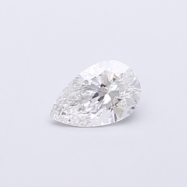 Actual 0.24 carat E Pear lab-grown diamond