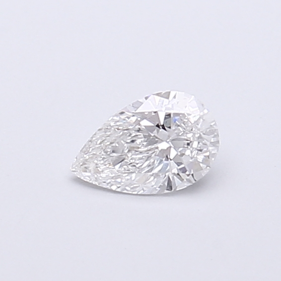 Actual 0.24 carat E Pear lab-grown diamond