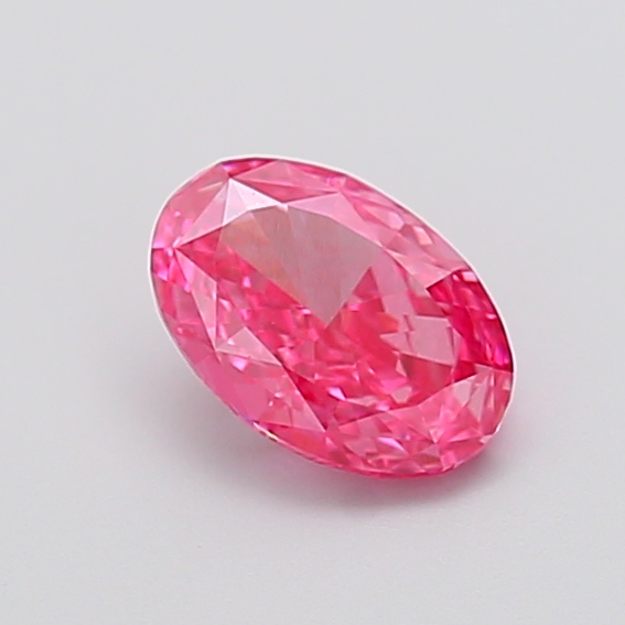0.98 ct Oval Fancy Vivid Pink Lab-Grown Diamond