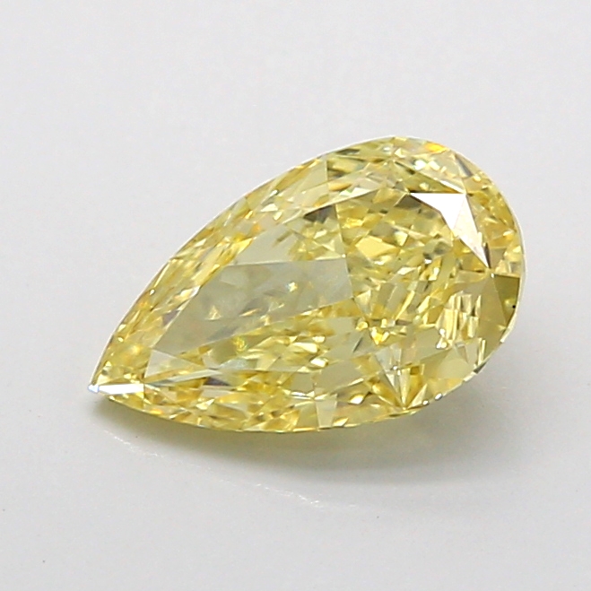 1.01 ct Pear Fancy Intense Yellow Lab-Grown Diamond