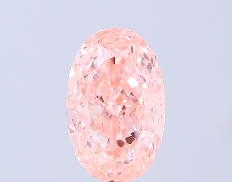 3.00 ct Oval, Fancy Vivid Pink VS1 IGI CVD