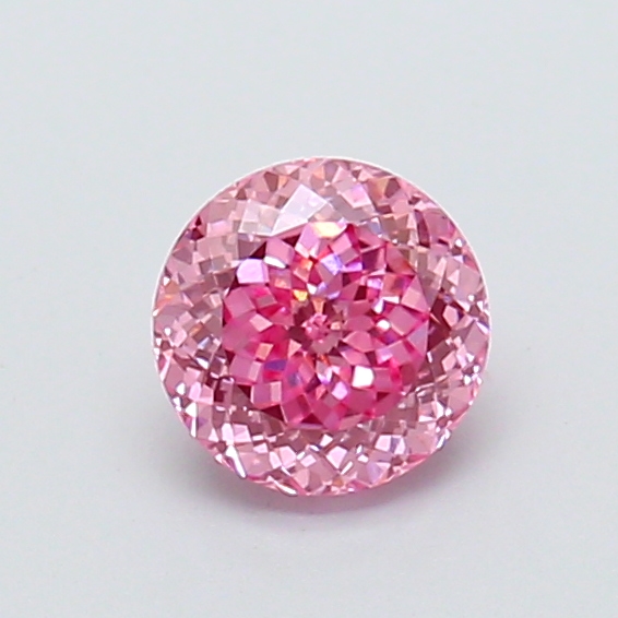 0.63 ct Portuguese Fancy Vivid Pink Lab-Grown Diamond