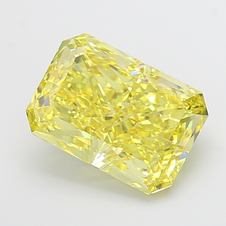 8.00 ct Yellow (Intense) VVS2 Radiant lab-grown diamond