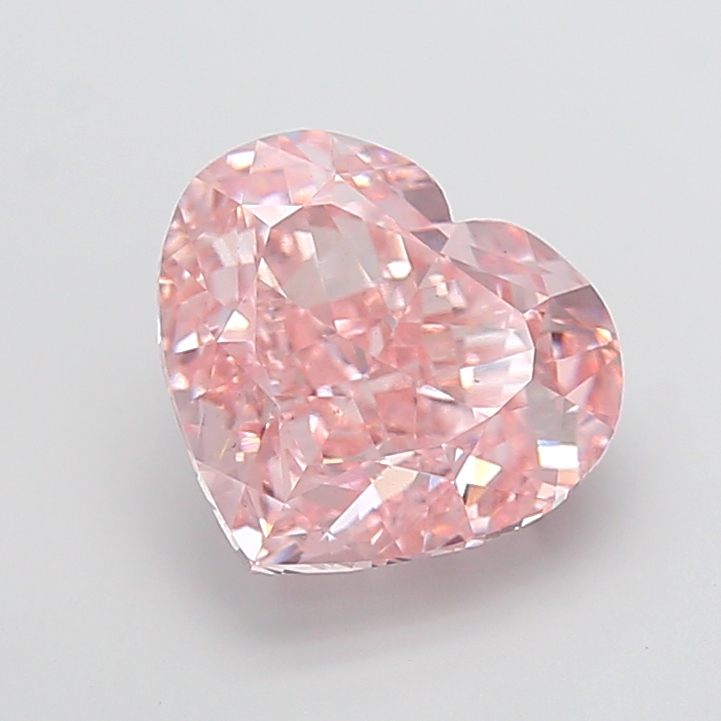 8.07 ct Pink (Intense) VS2 Heart Modified lab-grown diamond