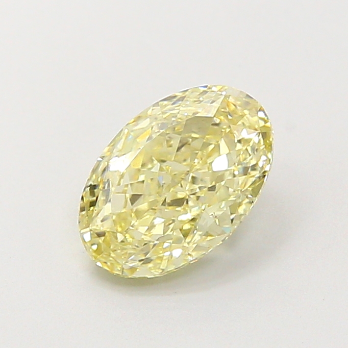 0.52 ct Oval Fancy Vivid Yellow Lab-Grown Diamond