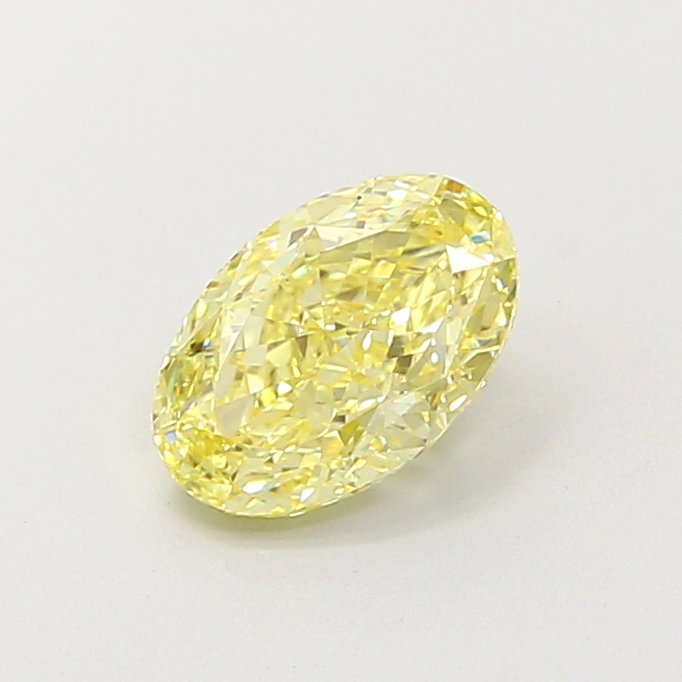 1.00 ct Oval Fancy Vivid Yellow Lab-Grown Diamond
