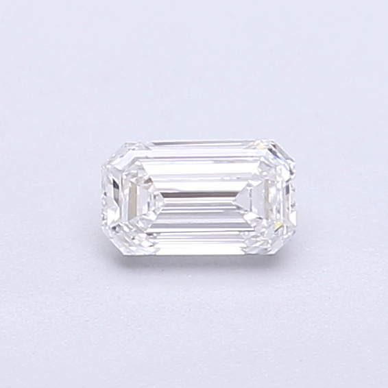 Actual 0.27 carat D Emerald lab-grown diamond
