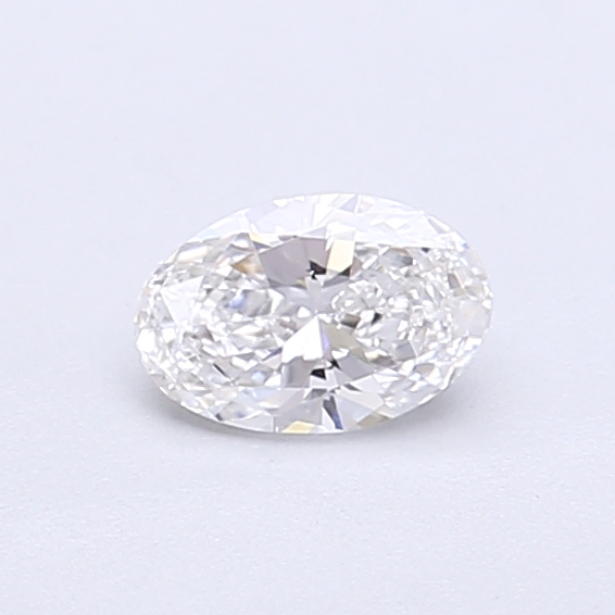 Actual 0.33 carat E VS1 Oval lab-grown diamond